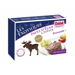 4 Pavés d'Elan Surgelés Marinés Aux Cranberry