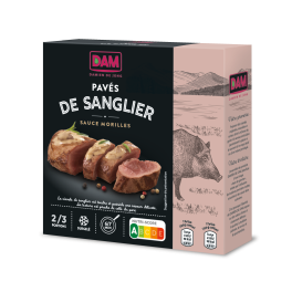 4 Pavés de Sanglier Surgelés Sauce Morilles
